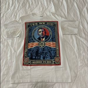 Super Awesome Vintage obey Obama tshirt